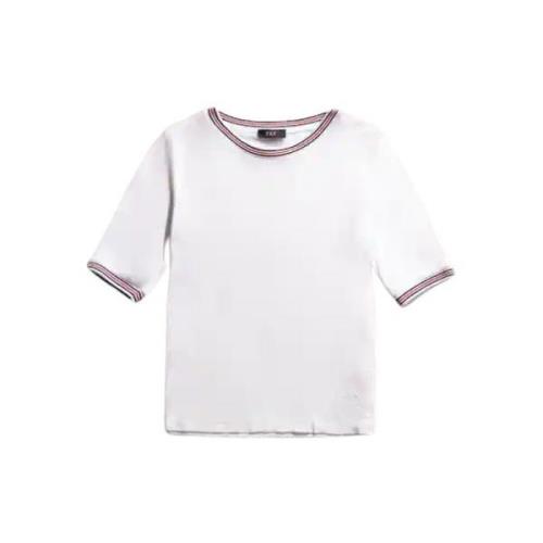 Witte T-shirts en Polos Fay , White , Dames