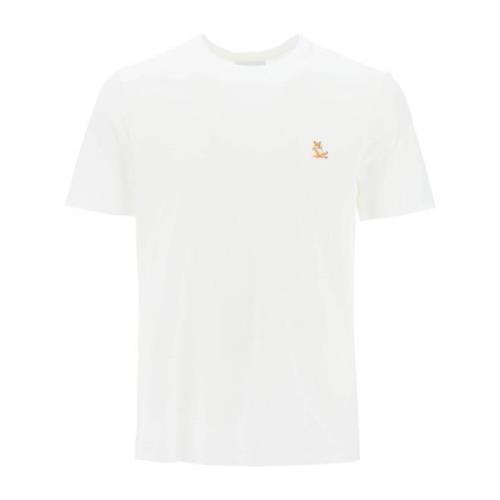 Chillax Fox Crew-Neck T-Shirt Maison Kitsuné , White , Heren