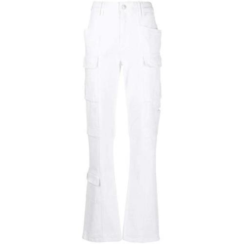 Cargo Zak Straight-Leg Jeans Isabel Marant , White , Dames