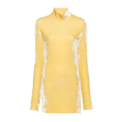 Koninklijk Geel Fluweel Top Jil Sander , Yellow , Dames