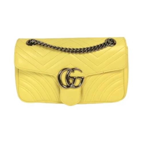 Pre-owned Leather gucci-bags Gucci Vintage , Yellow , Dames