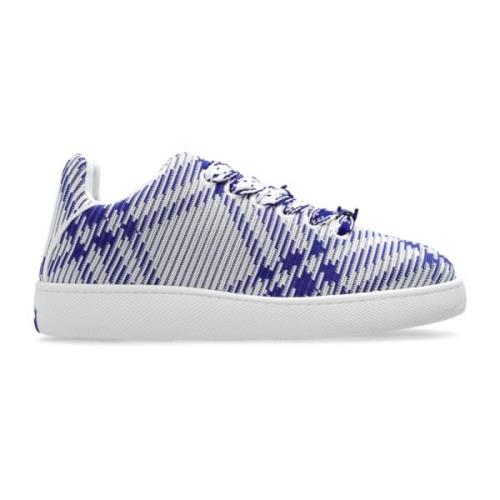 Gebreide Box sneakers Burberry , Blue , Heren