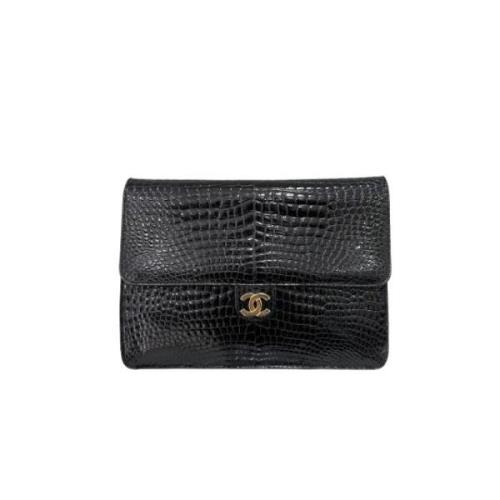 Pre-owned Leather chanel-bags Chanel Vintage , Black , Dames