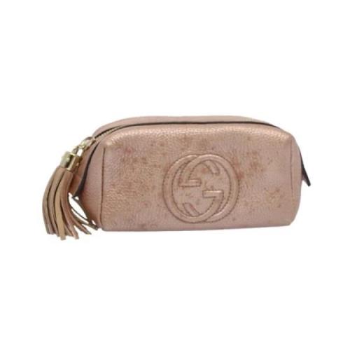 Pre-owned Leather gucci-bags Gucci Vintage , Pink , Dames