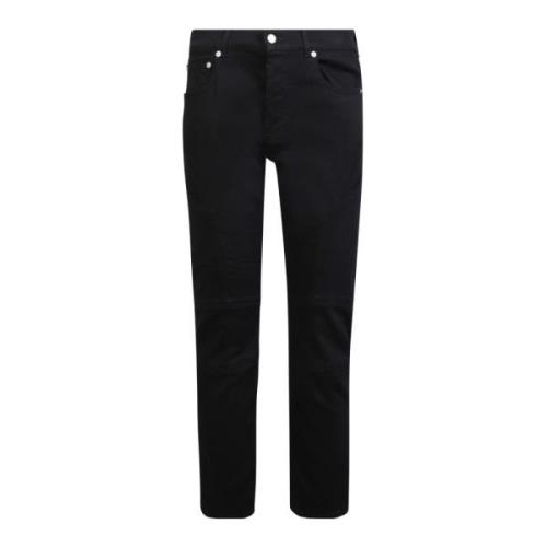 Zwarte Skinny-Cut Jeans met een Touch Alexander McQueen , Black , Here...