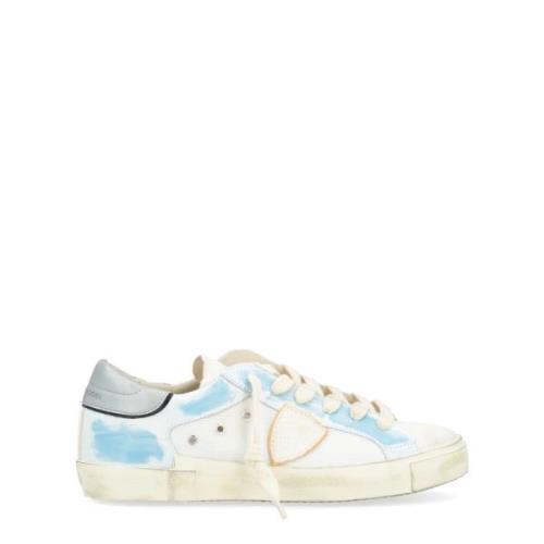 Paris X Wit en Blauw Sneaker voor Heren Philippe Model , White , Heren