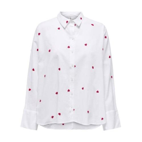 Lina Grace Geborduurde Blouse Only , White , Dames