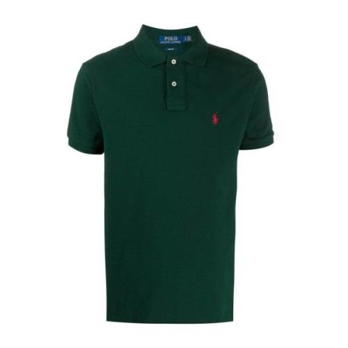 Slim Fit Poloshirt met geborduurd logo Ralph Lauren , Green , Heren