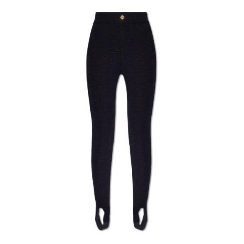 Leggings met textuurpatroon Casablanca , Black , Dames