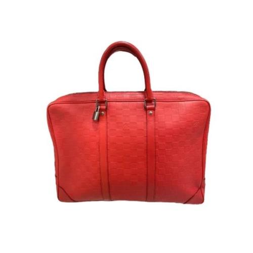 Pre-owned Leather louis-vuitton-bags Louis Vuitton Vintage , Red , Dam...