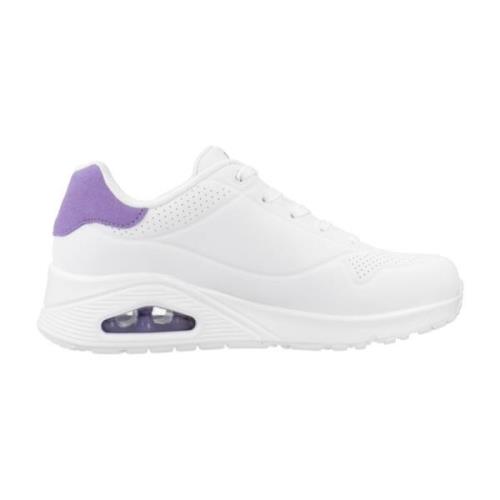 Stijlvolle Uno Sneakers voor Vrouwen Skechers , White , Dames