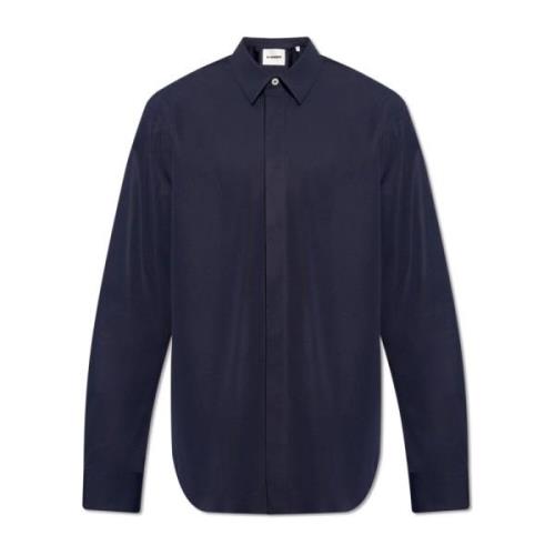 Katoenen shirt Jil Sander , Blue , Heren