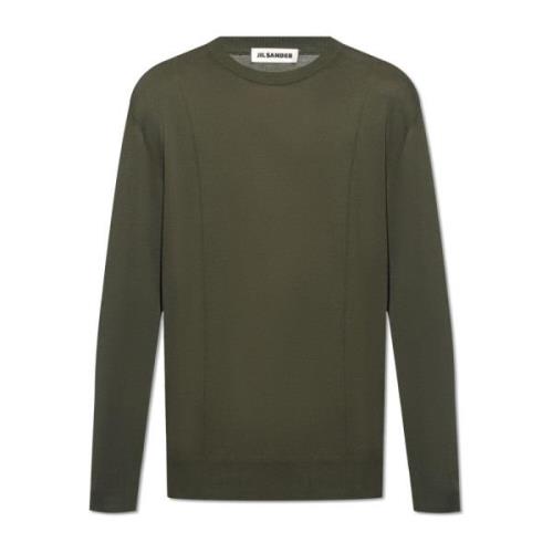 Katoenen trui Jil Sander , Green , Heren