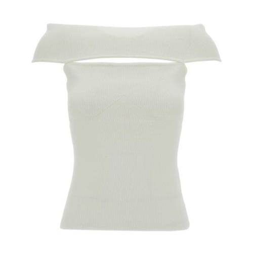 Off Shoulder Witte Top Federica Tosi , White , Dames