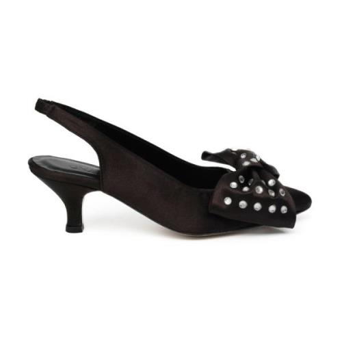 Elegante Kitten Heel Fabienne Chapot , Black , Dames