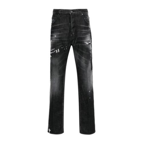 Zwarte 642 Jeans Dsquared2 , Black , Heren