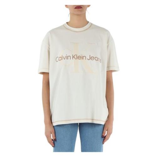 Oversized T-shirt van katoen met geborduurd logo Calvin Klein Jeans , ...