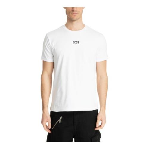 Eenvoudig Logo T-shirt Gcds , White , Heren