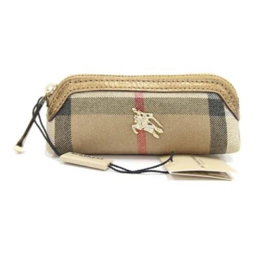 Pre-owned Canvas clutches Burberry Vintage , Beige , Dames