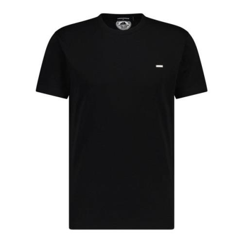 T-Shirt met Logo-Detail Dsquared2 , Black , Heren