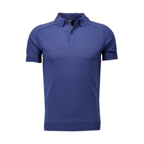 Blauwe Polo Shirt - Heren Regular Fit Genti , Blue , Heren