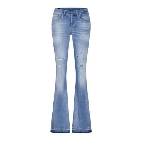 Flared Jeans met 5-Pocket Stijl Dondup , Blue , Dames