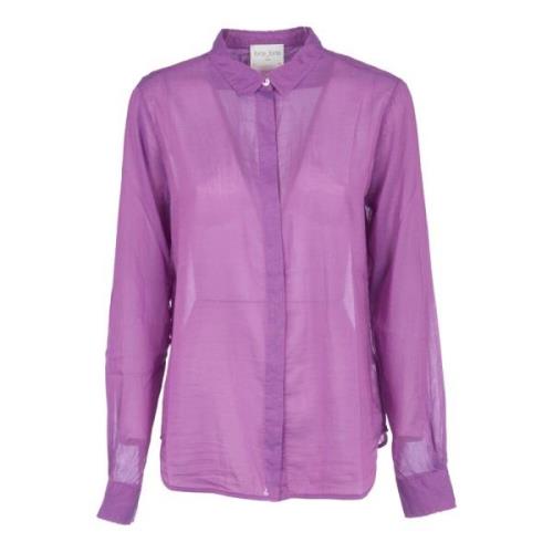 Reguliere Voile Overhemden Forte Forte , Purple , Dames