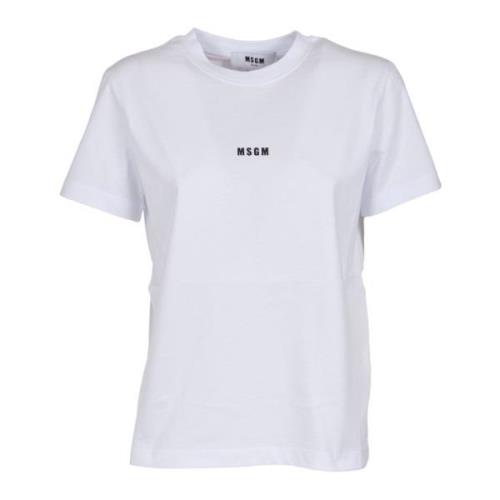 Logo T-shirts en Polos Msgm , White , Dames