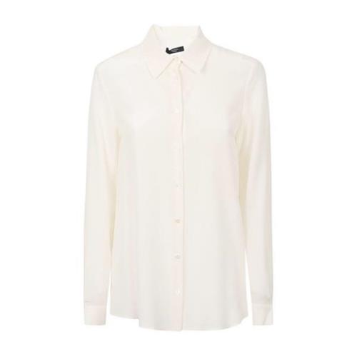 Klassieke zijden blouse Max Mara Weekend , White , Dames