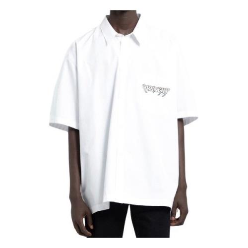 Zomer Tour Bedrukt Overhemd Givenchy , White , Heren
