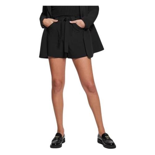 Media Taille Shorts Guess , Black , Dames