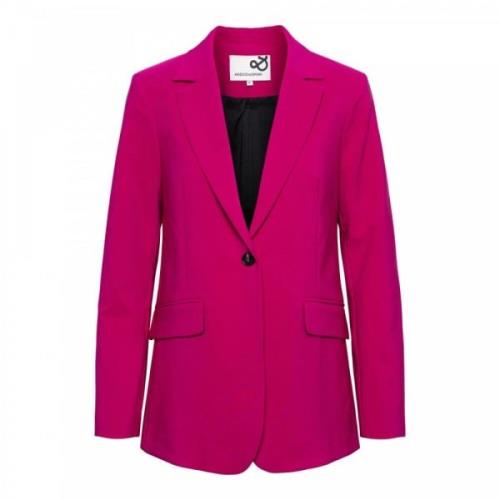 Claire Fuchsia Lange Blazer &Co Woman , Pink , Dames