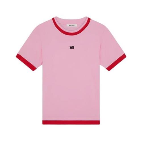 Horizon T-Shirt Wales Bonner , Pink , Dames