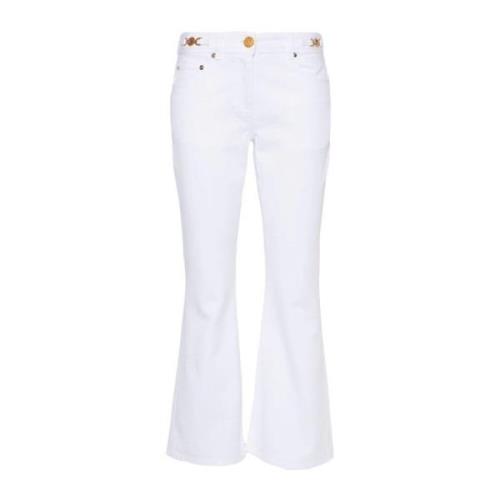 Boot-cut Jeans voor Vrouwen Versace , White , Dames