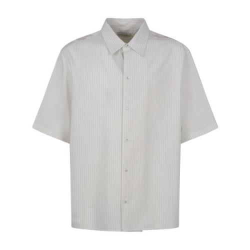 Opgevouwen korte mouwen overhemd Lanvin , White , Heren
