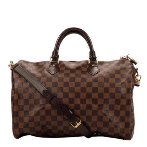 Pre-owned Canvas handbags Louis Vuitton Vintage , Brown , Dames