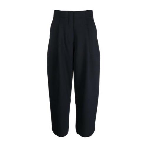 Blauwe Wijde Geknipte Broek Studio Nicholson , Blue , Dames