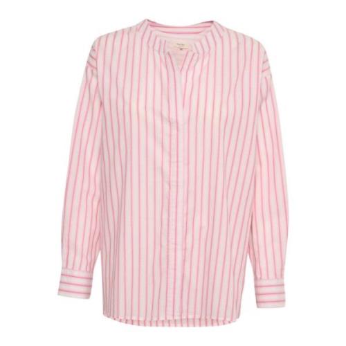 Morning Glory Stripe Overhemdblouse Part Two , Multicolor , Dames