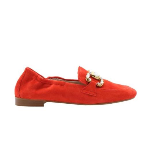 Comfortabele Mocassin Loafers E mia , Red , Dames