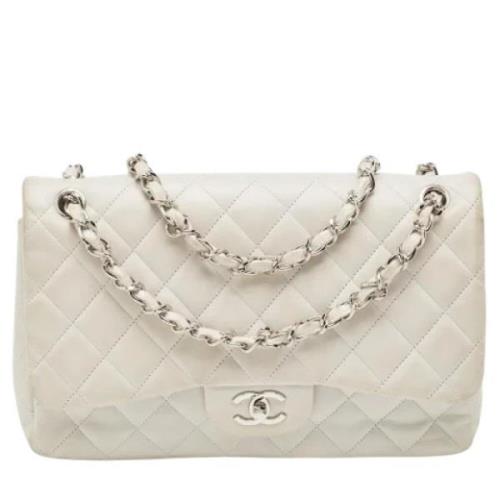 Pre-owned Leather chanel-bags Chanel Vintage , Gray , Dames