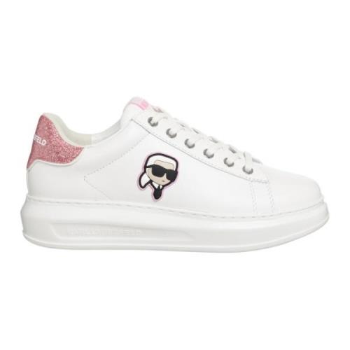 K/Ikonik Kapri Sneakers - Vetersluiting, Effen Patroon Karl Lagerfeld ...