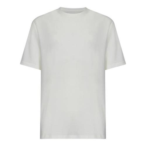 Wit Logo Print T-Shirt Jil Sander , White , Heren