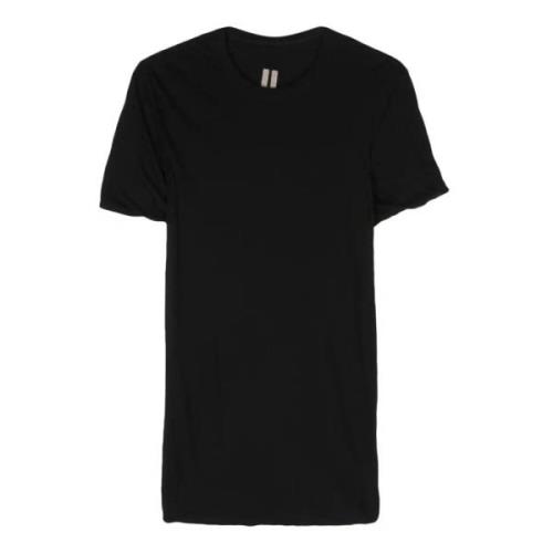 Zwarte gelaagde katoenen T-shirt Rick Owens , Black , Heren