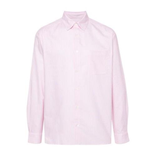 Roze Gestreept Overhemd met Klassieke Kraag A.p.c. , Pink , Heren