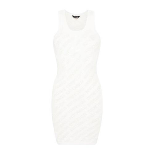 Witte Devore' Print Jurken Just Cavalli , White , Dames