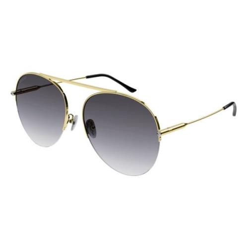 Gold/Grey Shaded Sunglasses Gucci , Multicolor , Dames