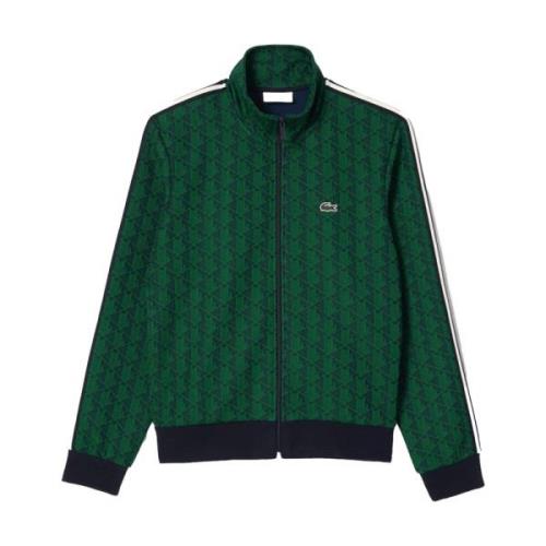 Monogram Rits Sweatshirt Lacoste , Green , Heren