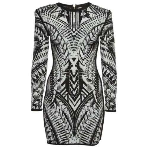 Pre-owned Knit dresses Balmain Pre-owned , White , Dames