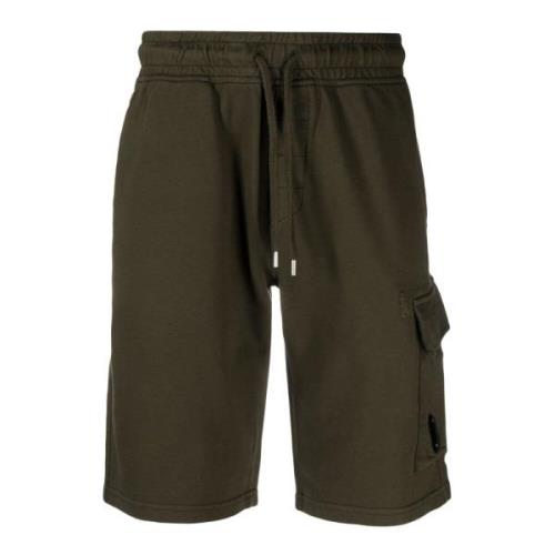 Lichte Fleece Shorts in Groen C.p. Company , Green , Heren