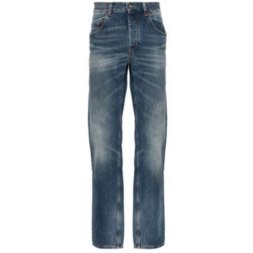 Donkere Baggy Slim-fit Jeans Saint Laurent , Blue , Heren